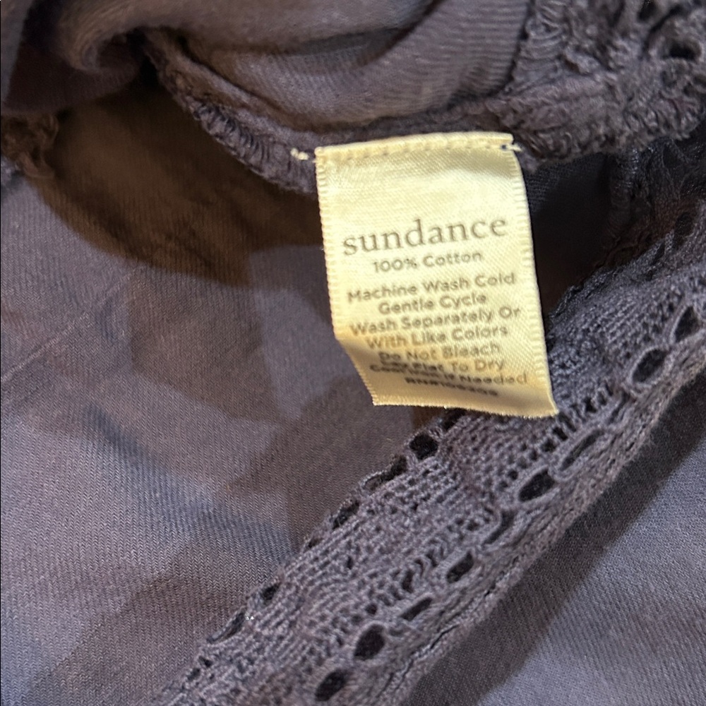 Sundance “Aria” Embroidered Lace Pintuck Blouse – Size Small - Picture 7 of 9